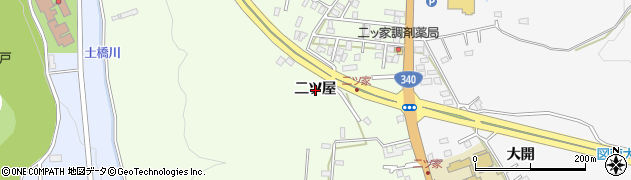 青森県八戸市沢里二ツ屋周辺の地図