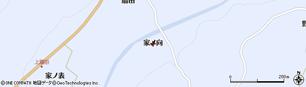 青森県五戸町（三戸郡）扇田（家ノ向）周辺の地図