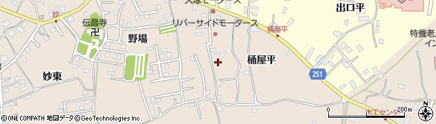 青森県八戸市妙桶屋平周辺の地図