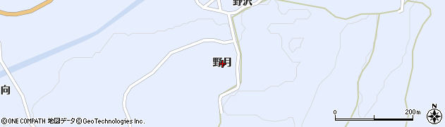 青森県五戸町（三戸郡）扇田（野月）周辺の地図