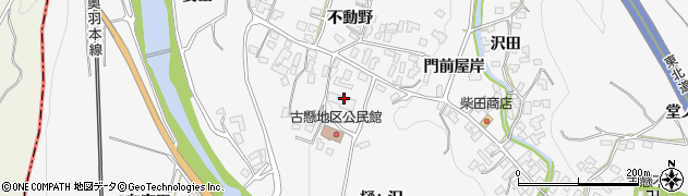 青森県平川市碇ヶ関古懸南不動野周辺の地図