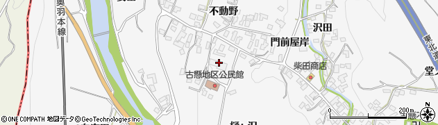 青森県平川市碇ヶ関古懸（南不動野）周辺の地図