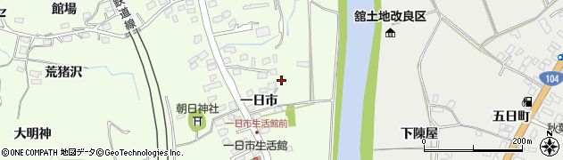 青森県八戸市櫛引一日市周辺の地図