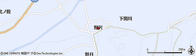 青森県五戸町（三戸郡）扇田（野沢）周辺の地図
