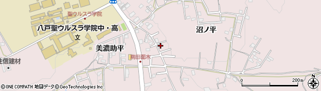 青森県八戸市田面木沼ノ平8周辺の地図