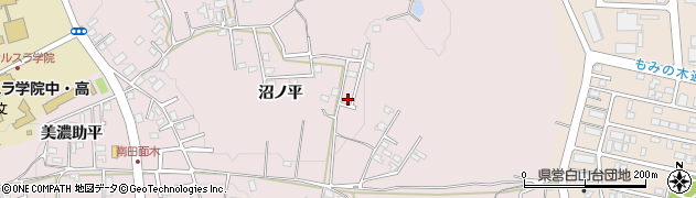 青森県八戸市田面木沼ノ平42周辺の地図