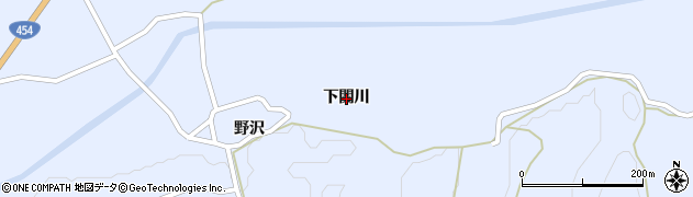 青森県五戸町（三戸郡）扇田（下関川）周辺の地図