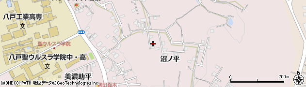 青森県八戸市田面木沼ノ平6周辺の地図
