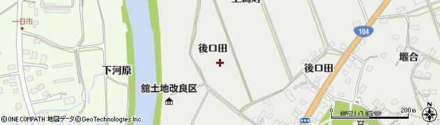 青森県八戸市八幡（後ロ田）周辺の地図