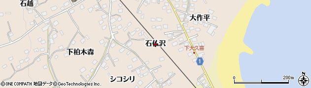 青森県八戸市鮫町（石仏沢）周辺の地図