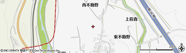 青森県平川市碇ヶ関古懸（西不動野）周辺の地図