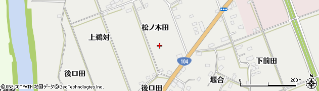 青森県八戸市八幡松ノ木田周辺の地図