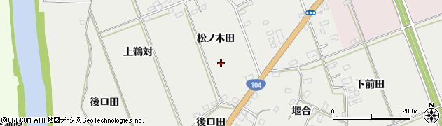 青森県八戸市八幡（松ノ木田）周辺の地図
