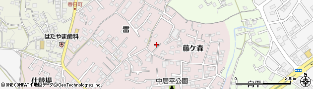 青森県八戸市中居林藤ケ森12周辺の地図