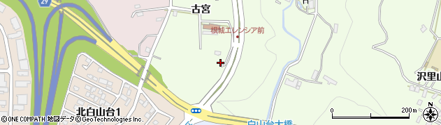 青森県八戸市沢里古宮周辺の地図