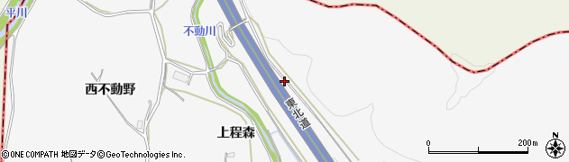 青森県平川市碇ヶ関古懸沢田館岸周辺の地図