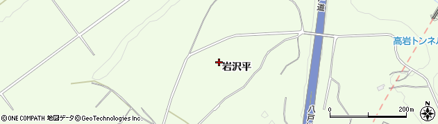 青森県八戸市櫛引（岩沢平）周辺の地図