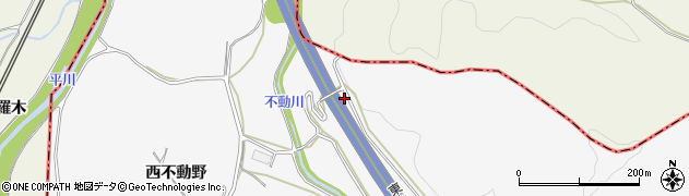青森県平川市碇ヶ関古懸舘ノ平周辺の地図