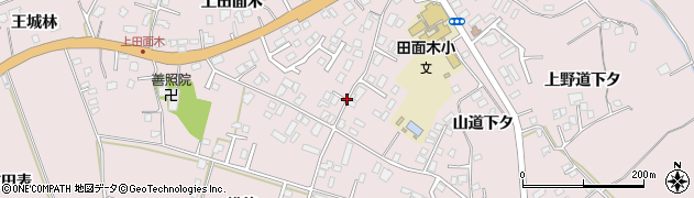 青森県八戸市田面木周辺の地図