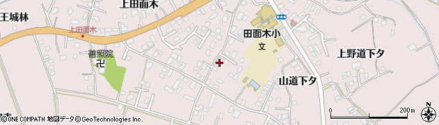 青森県八戸市田面木山道下タ7周辺の地図