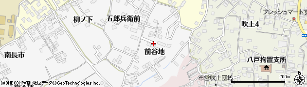 青森県八戸市糠塚（前谷地）周辺の地図