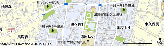 青森県八戸市旭ケ丘周辺の地図