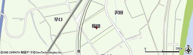 青森県八戸市櫛引（稼田）周辺の地図