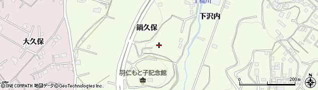 青森県八戸市沢里鍋久保周辺の地図