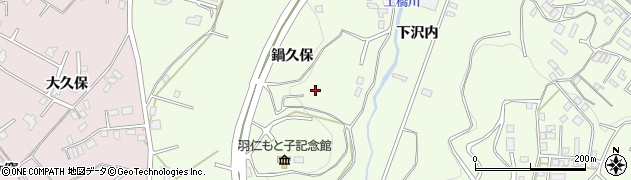青森県八戸市沢里（鍋久保）周辺の地図