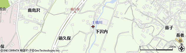 青森県八戸市沢里鍋久保15周辺の地図