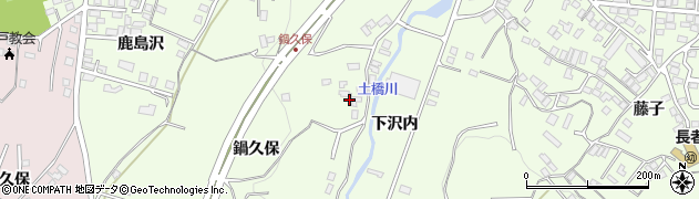 青森県八戸市沢里鍋久保20周辺の地図