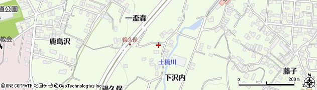青森県八戸市沢里鍋久保19周辺の地図