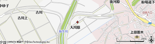 青森県八戸市尻内町（大川原）周辺の地図