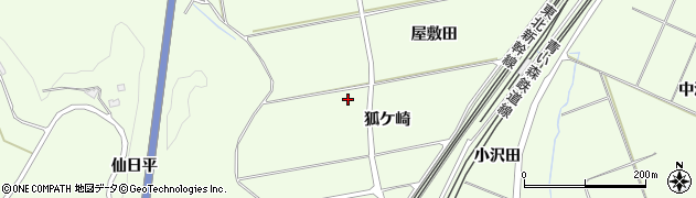 青森県八戸市櫛引（狐ケ崎）周辺の地図