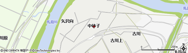 青森県八戸市八幡中砂子周辺の地図