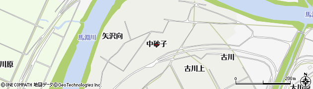 青森県八戸市八幡（中砂子）周辺の地図