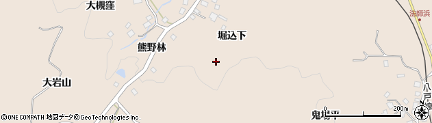 青森県八戸市鮫町（堀込下）周辺の地図
