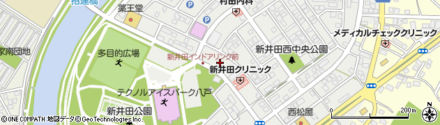 青森県八戸市新井田西周辺の地図