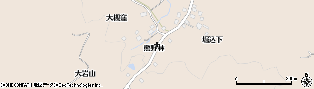 青森県八戸市鮫町（熊野林）周辺の地図