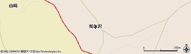 青森県八戸市豊崎町（蛇ケ沢）周辺の地図