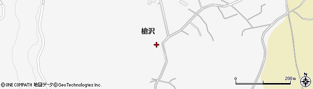 青森県五戸町（三戸郡）倉石石沢（槍沢）周辺の地図