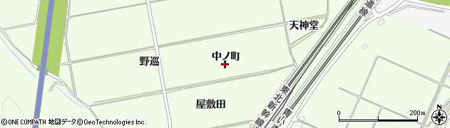 青森県八戸市櫛引（中ノ町）周辺の地図