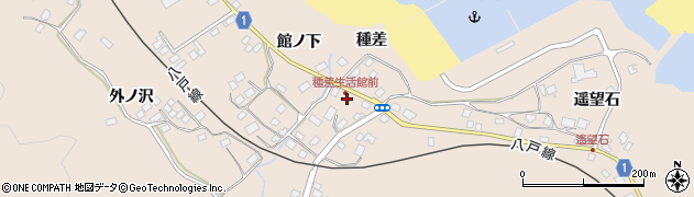 青森県八戸市鮫町（種差）周辺の地図