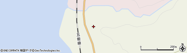 青森県深浦町（西津軽郡）大間越（白神浜）周辺の地図