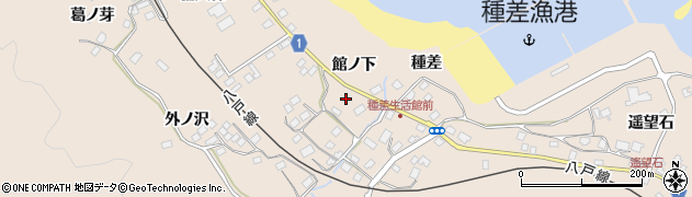青森県八戸市鮫町（館ノ下）周辺の地図