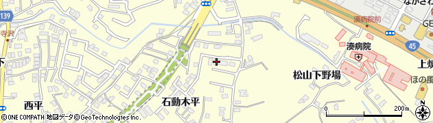 青森県八戸市新井田石動木平42周辺の地図