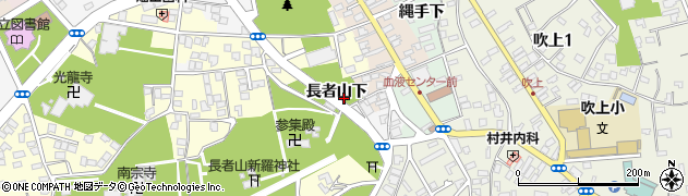 青森県八戸市糠塚長者山下周辺の地図