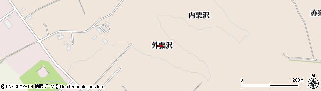青森県八戸市鮫町（外栗沢）周辺の地図