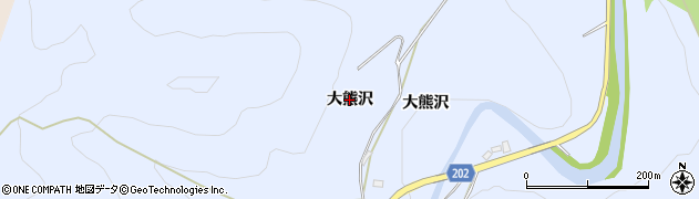 青森県大鰐町（南津軽郡）虹貝（大熊沢）周辺の地図