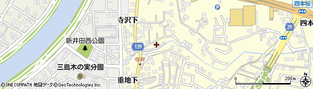 青森県八戸市新井田寺沢1周辺の地図